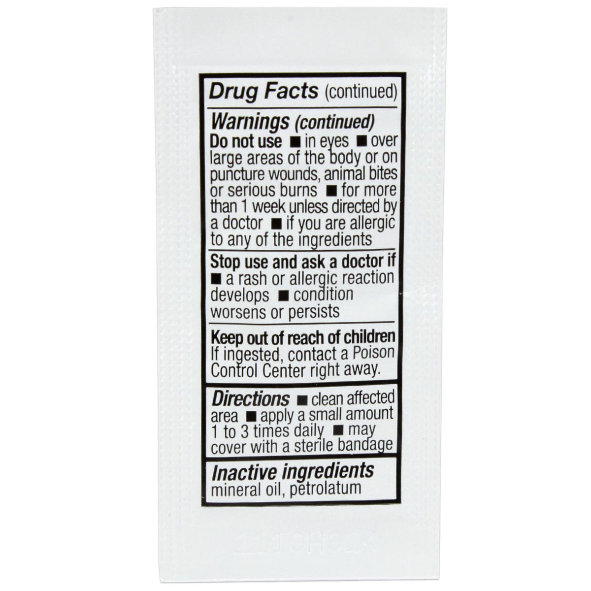 Single Antibiotic (Neomycin) .9gm. Pouch, 144 per box - Image 8