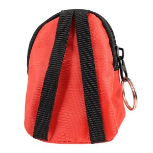 Alternative view of CPR Red Beltloop Keychain Backpack with Faceshield, Gloves, and Cleansing Wipes