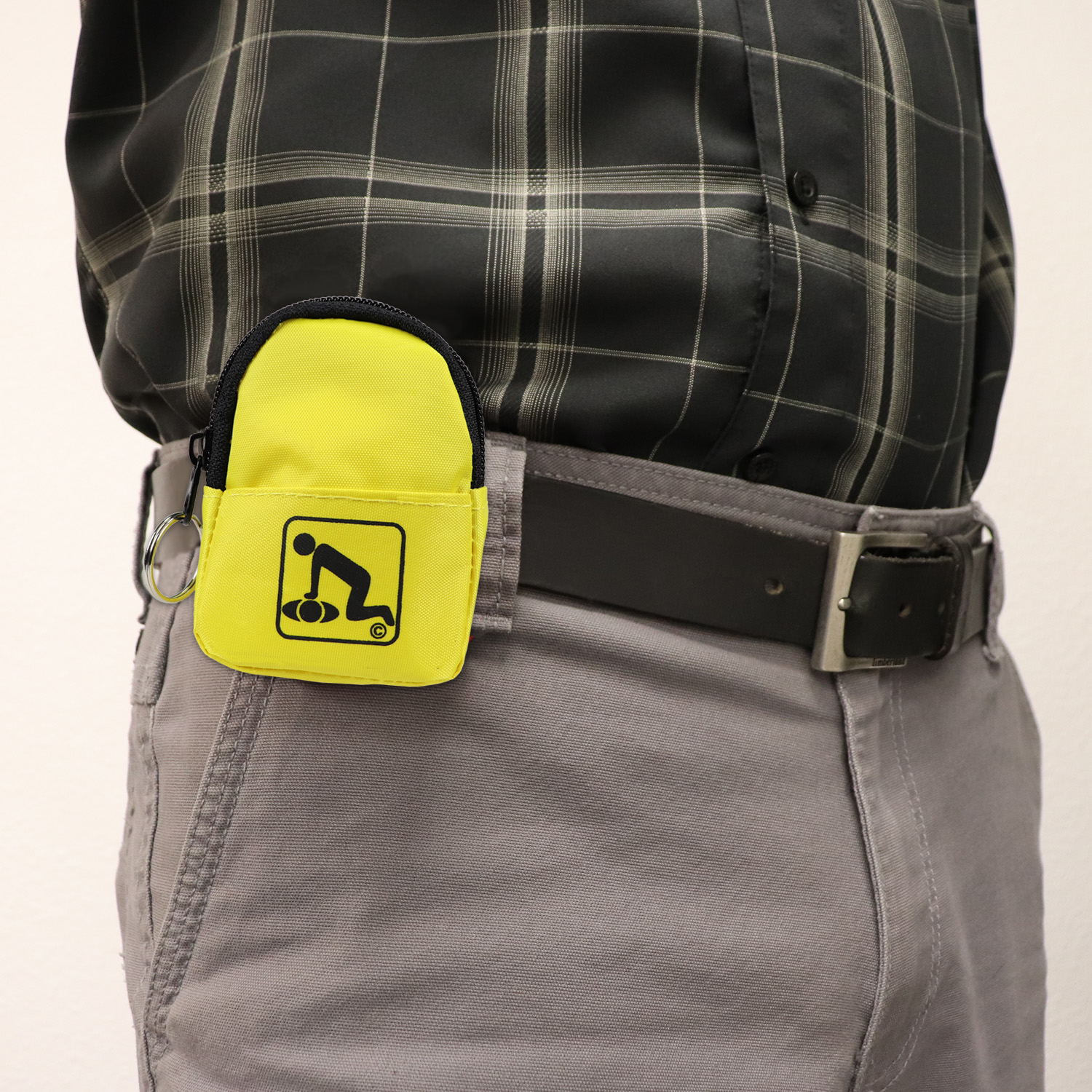 CPR Yellow Beltloop Keychain Backpack with Faceshield, Gloves, and Cleansing Wipes - Image 6