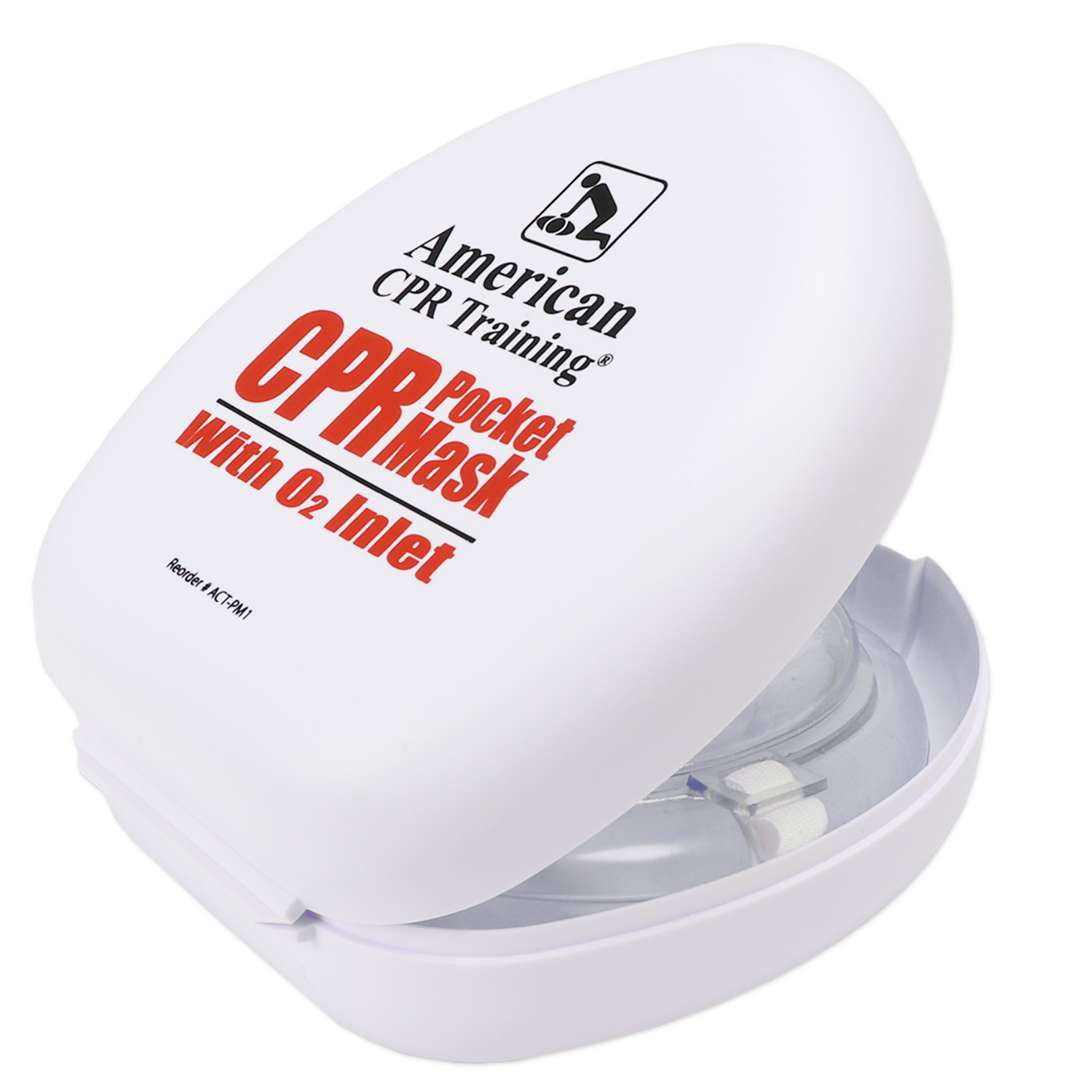 American CPR Pocket Mask, Plastic Case, Adult/Child/Infant with O2 Inlet - Image 10