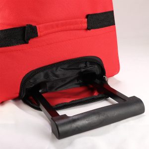 Alternative view of Rolling Red Wheel Bag + Telescoping Handle