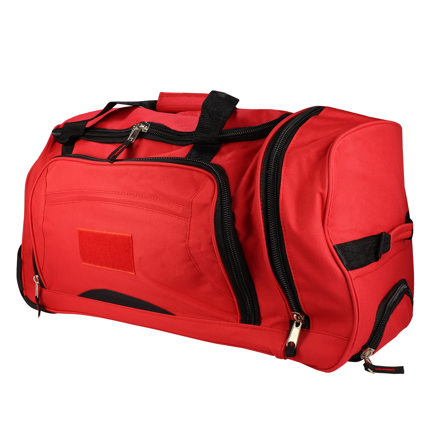 Rolling Red Wheel Bag + Telescoping Handle - Image 3