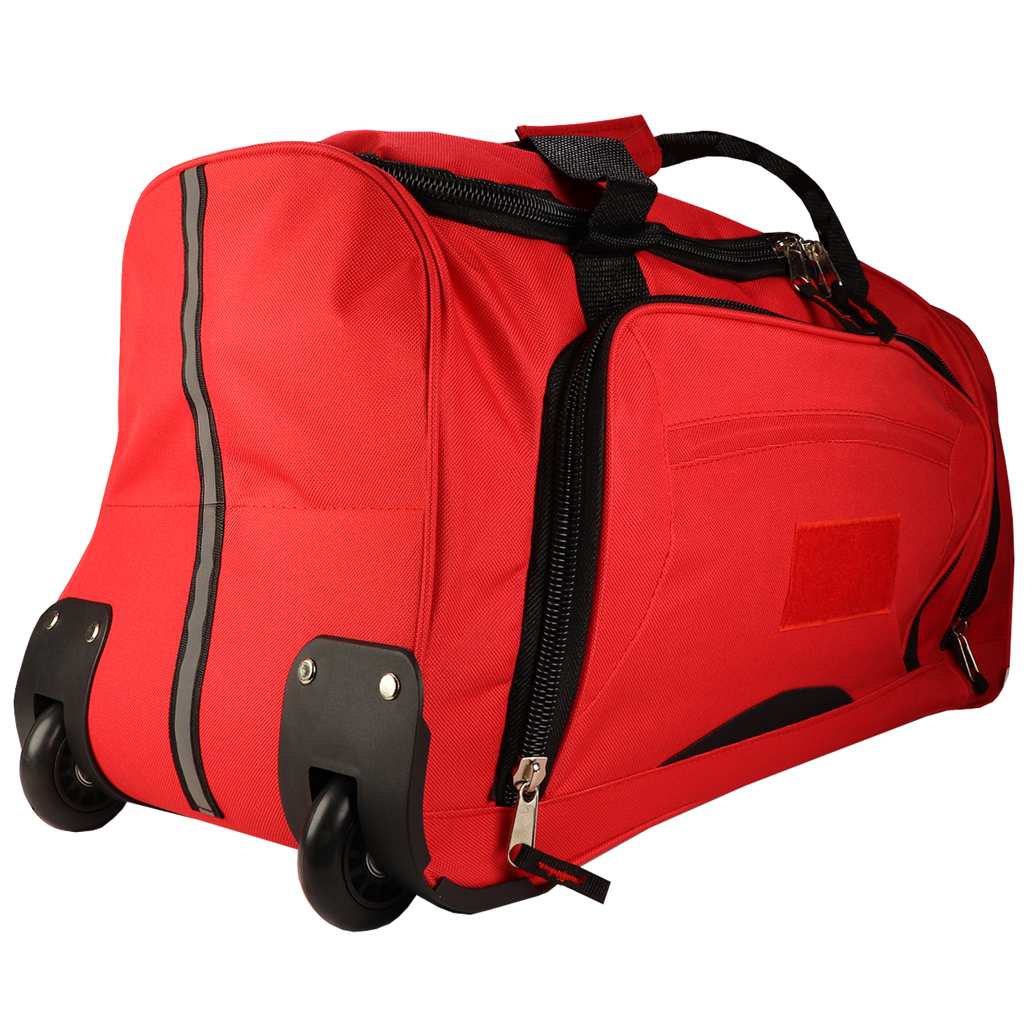 Rolling Red Wheel Bag + Telescoping Handle - Image 4