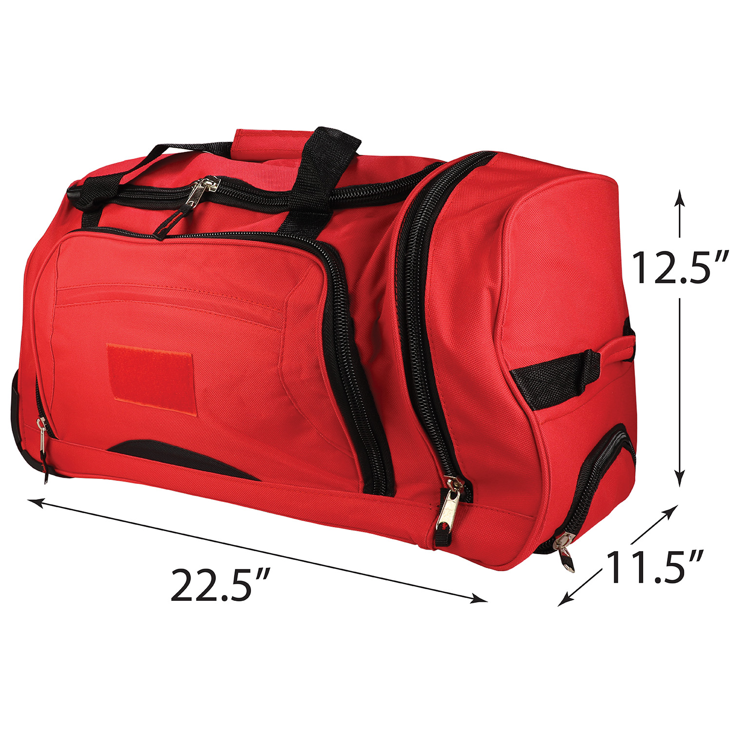 Rolling Red Wheel Bag + Telescoping Handle - Image 6