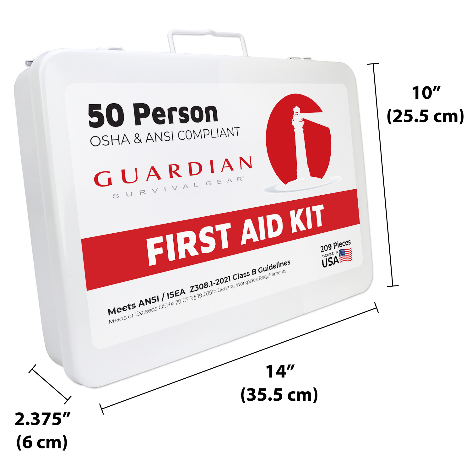 Guardian 25-50 Person First Aid Kit - Metal - Image 8
