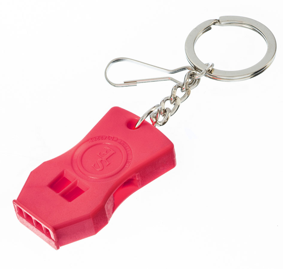 2-Piece Plastic Raptor Whistle with Key Chain & Zipper Ring (115 dB) - Image 7
