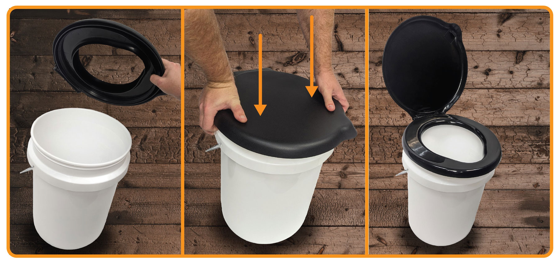 Toilet Seat 5-Gallon Bucket Lid - Image 2