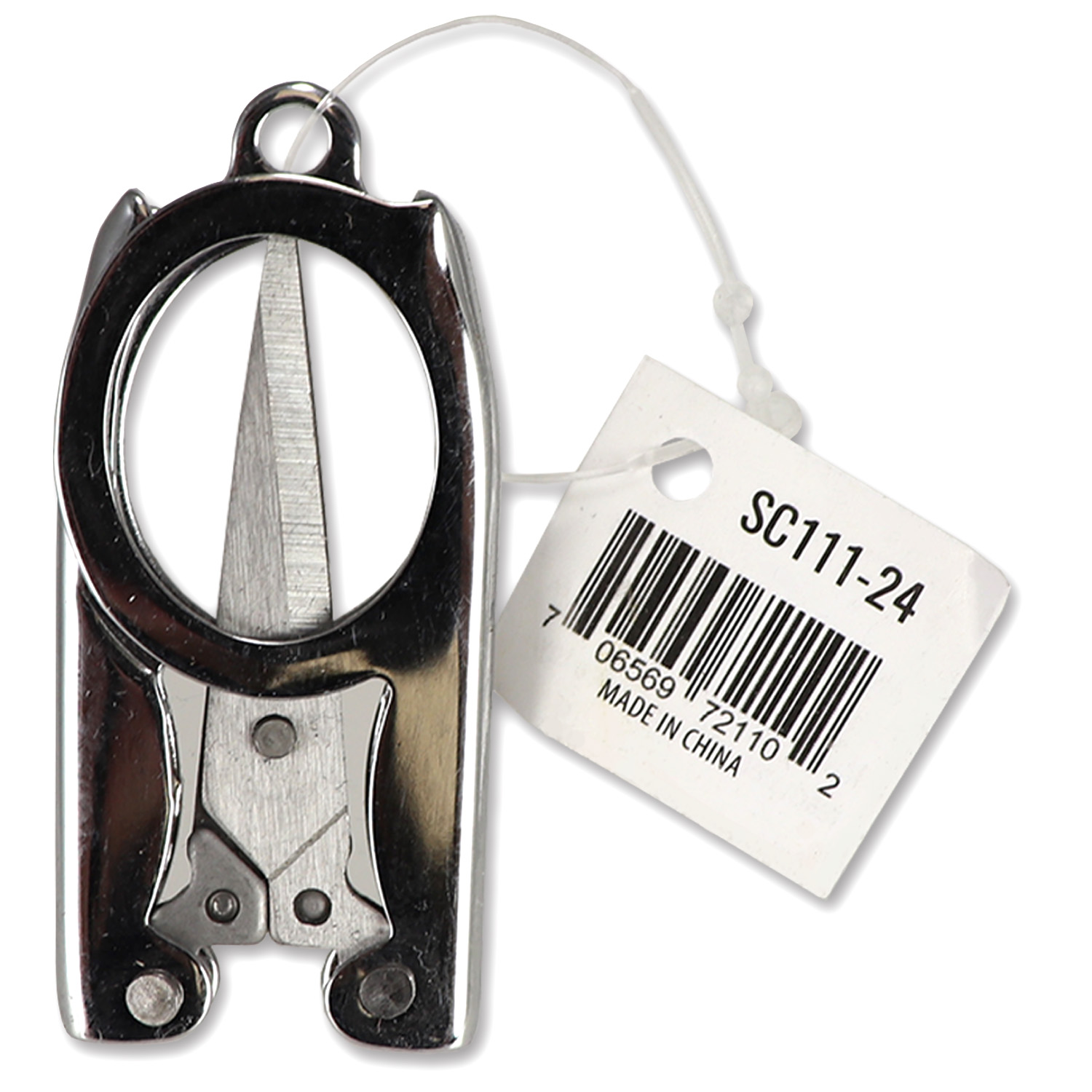 Folding Scissors, 3-1/2" (2” folded), Stainless Steel - Image 2