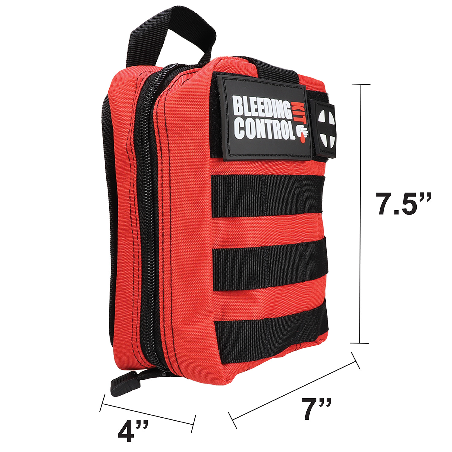 Personal Bleeding Control Kit, Red Molle Bag - Stop the Bleed Kit - Image 4