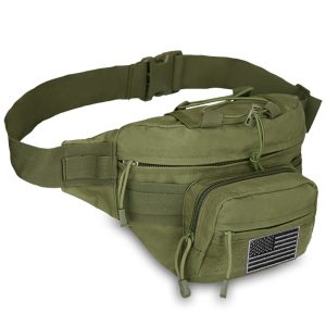 EDC Hunting Tactical Fanny Pack with USA Flag Patch